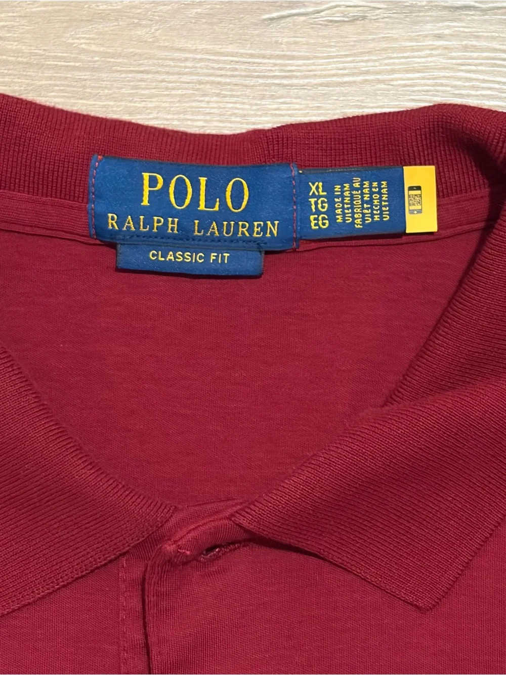 Ralph Lauren Men's Polo Shirt in Deep Red